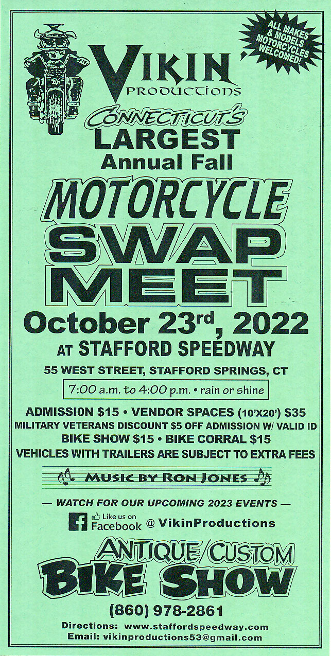 Connecticut Fall Motorcycle Swap Meet Visit CT