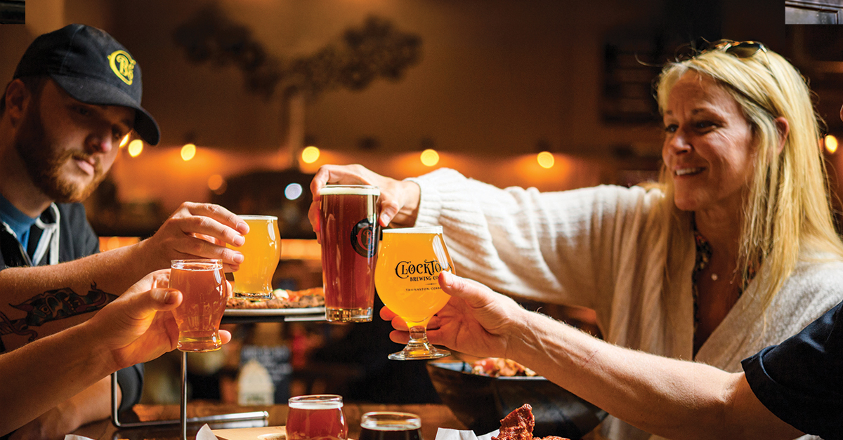 diversión en la cervecería