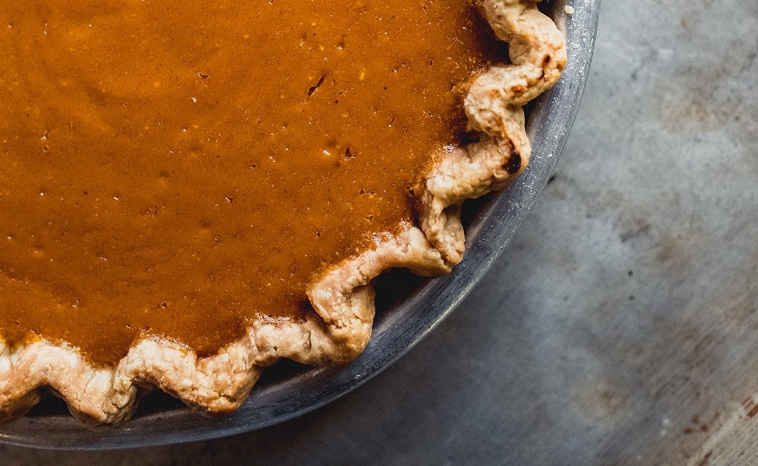 Una imagen de pastel de calabaza