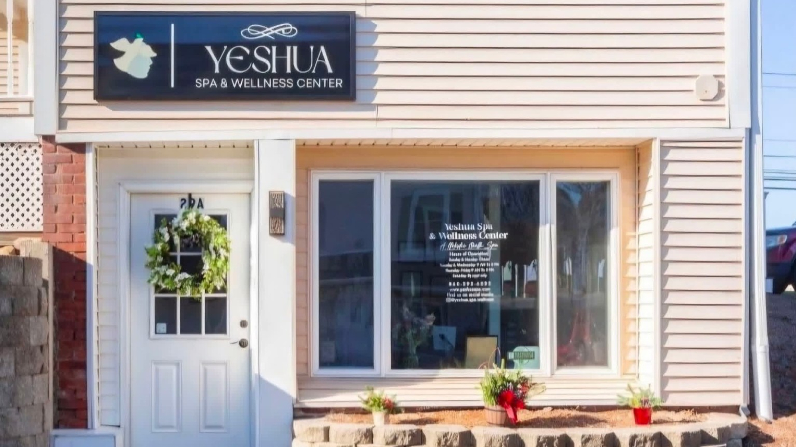 Exterior entrance of Yeshua Spa & Wellness Center