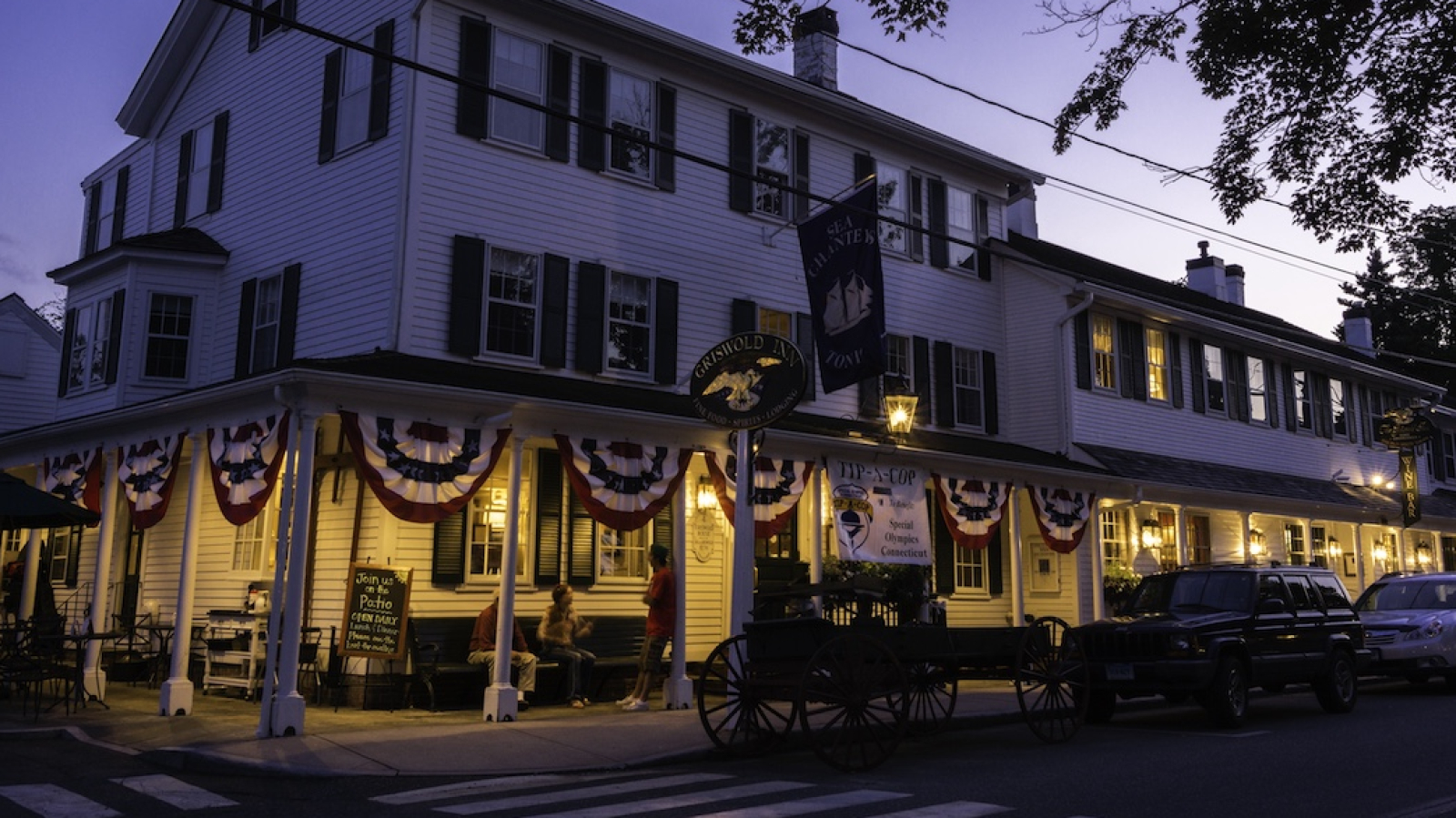The exterior of the Griswold Inn in Essex 