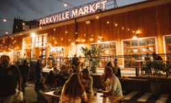 Parkville Market at night