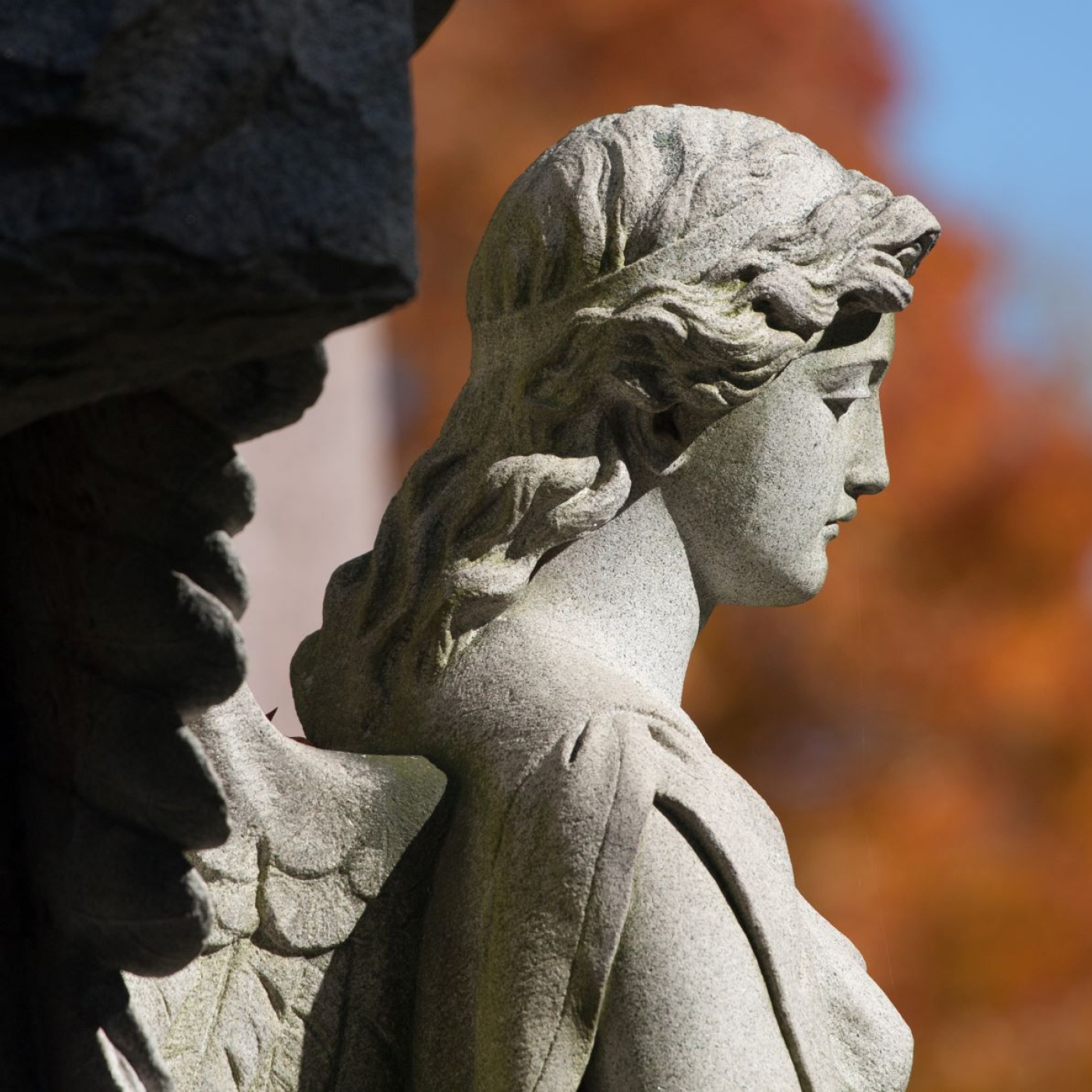 Angel Monument, Cedar Hill Cemetery, Hartford 