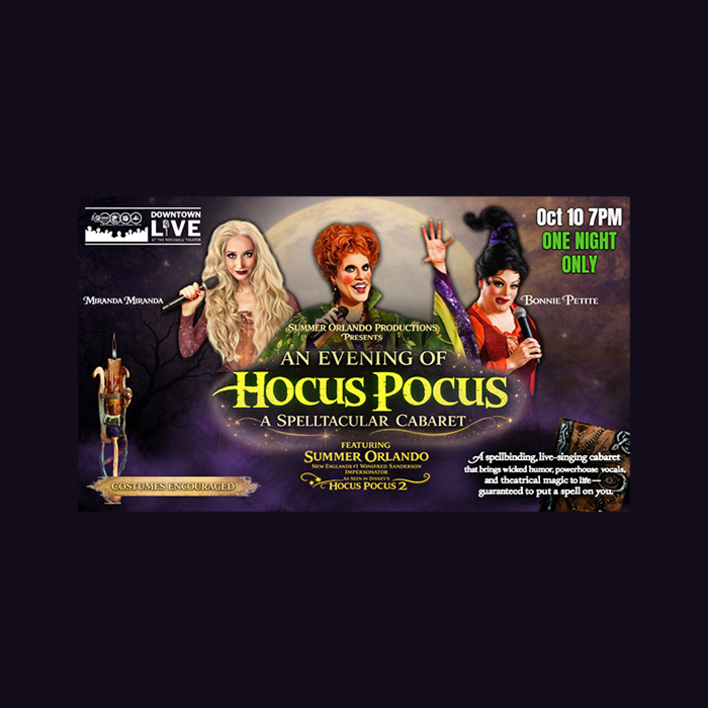 An Evening of Hocus Pocus: A Spelltacular Cabaret | CTvisit