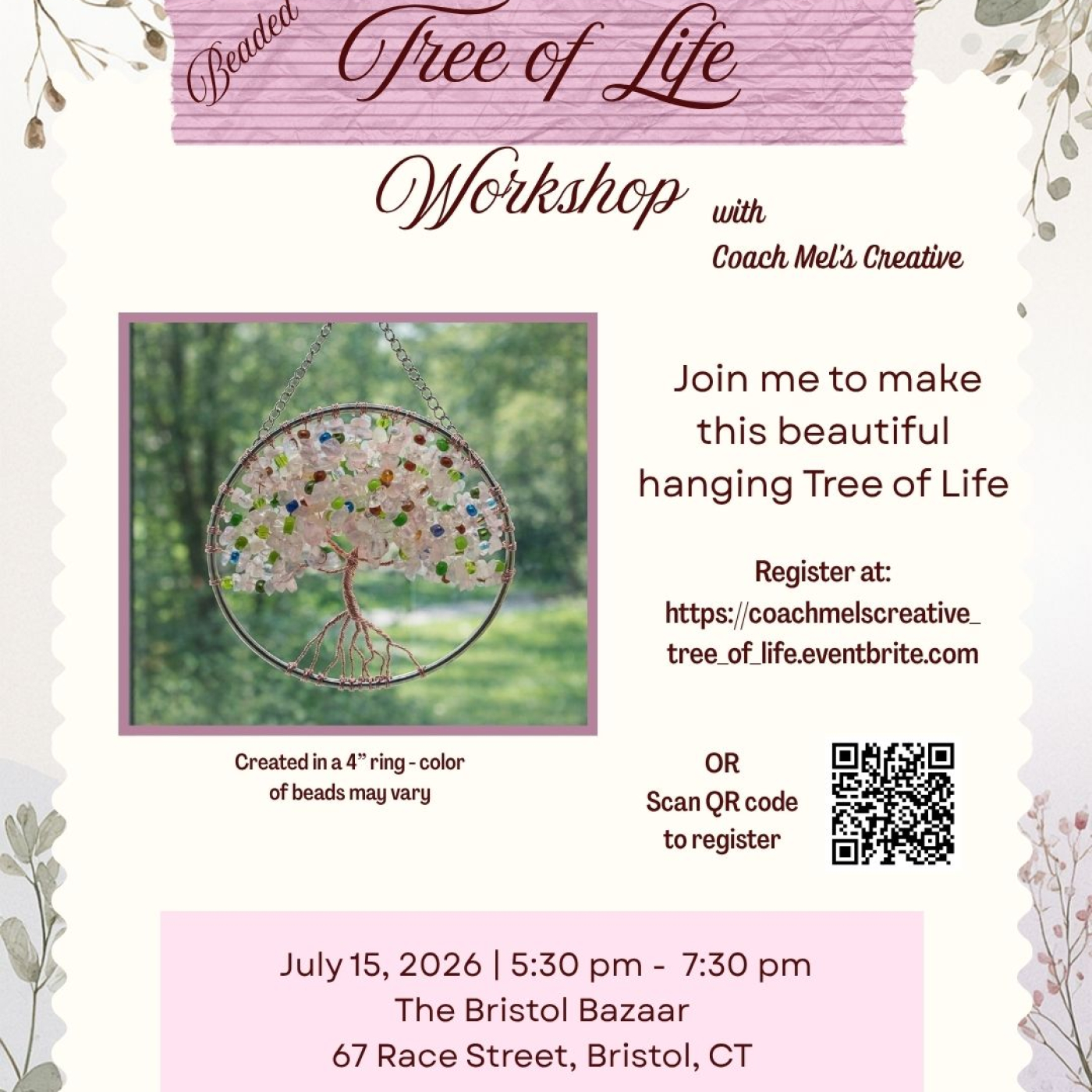 Beaded Tree of Life Workshop