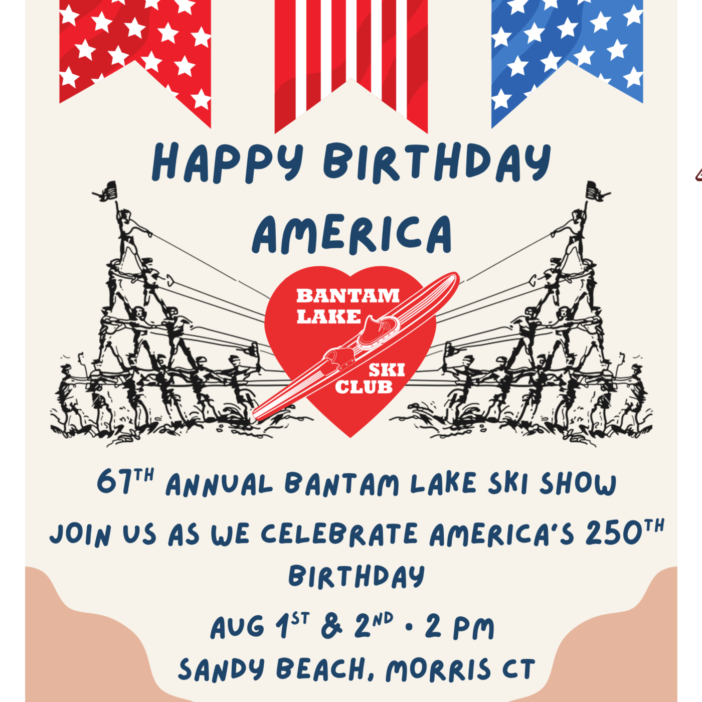 Flyer for the Ski Show and the Litchfield A250 Logo