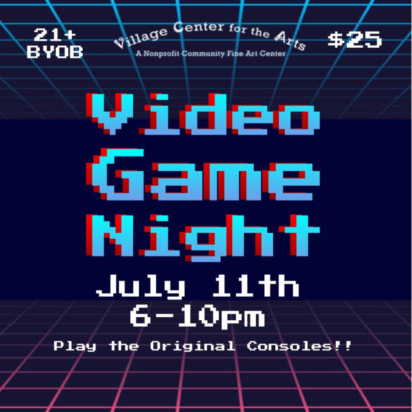 Adult Video Game Night at Village Center for the Arts
