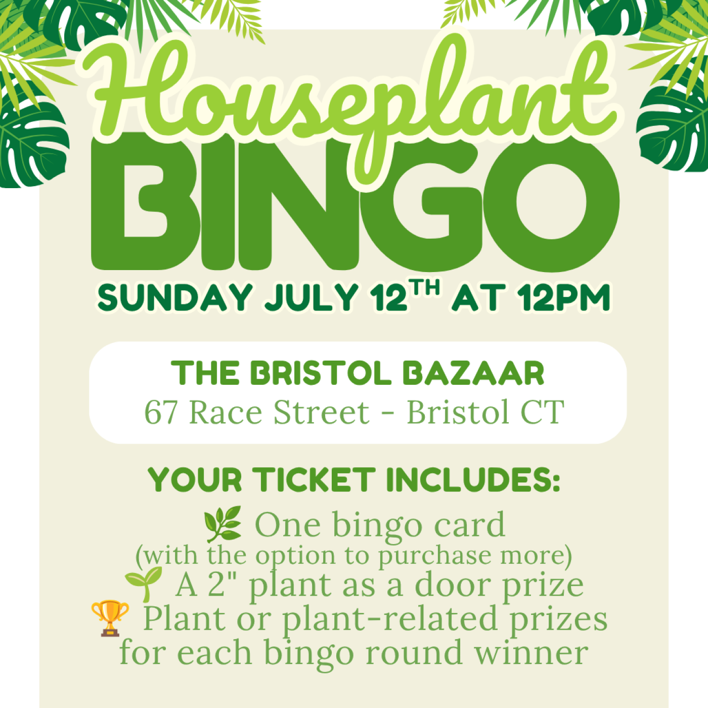 Houseplant Bingo!