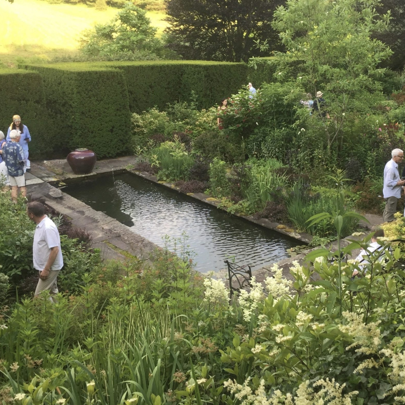 Garden visitors roaming on the HHG grounds
