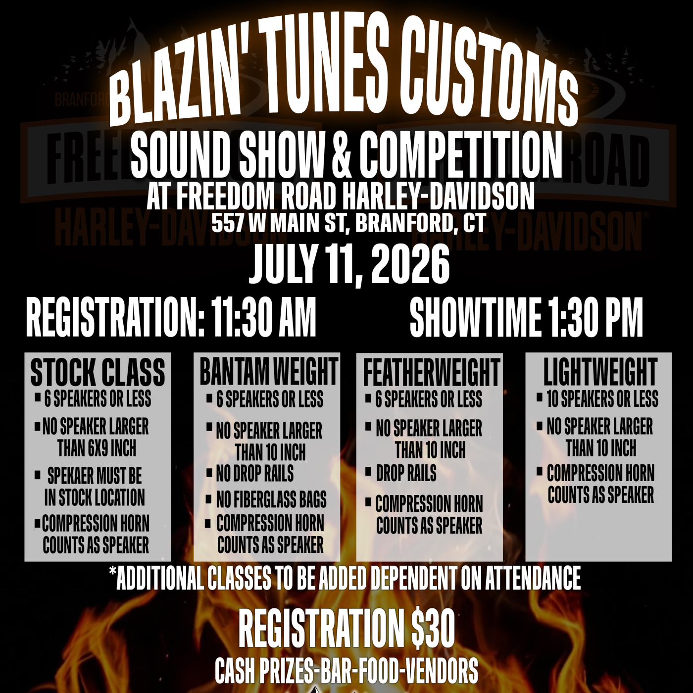 SOUND SHOW JULY 11 FREEDOM ROAD HARLEY DAVIDSON 