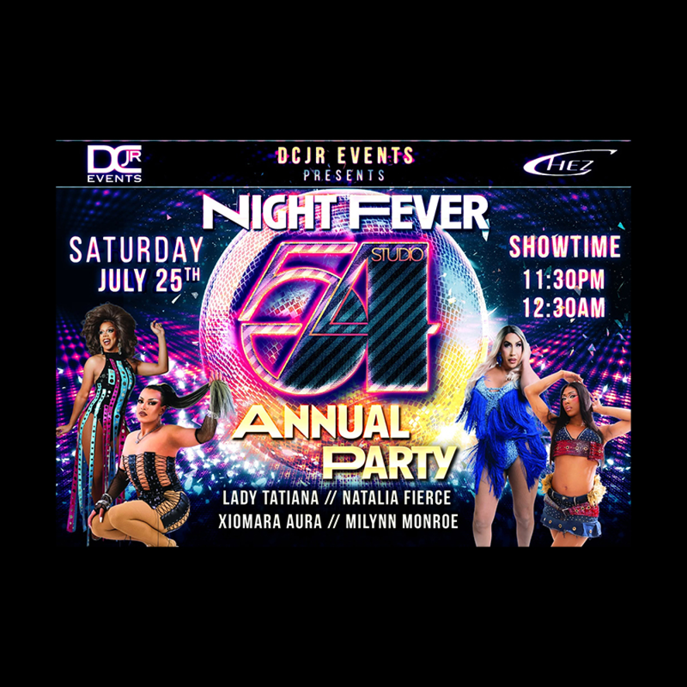 Annual Studio 54 Party Flier - July 25