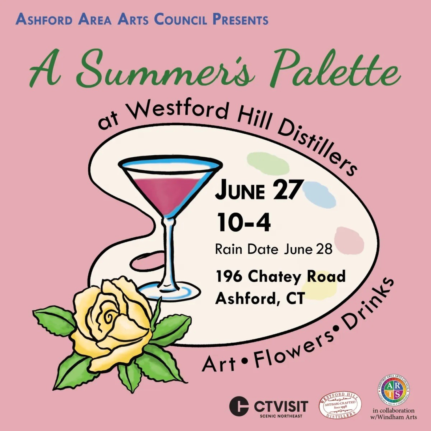 Graphic representing A Summer's Palette Arts Event