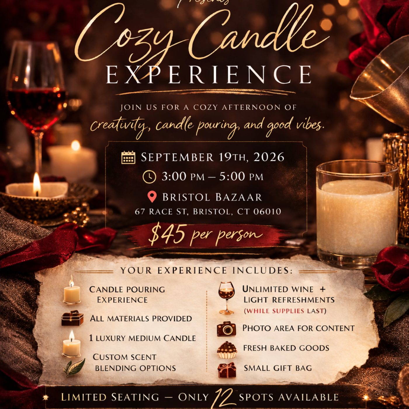 Cozy Candle Experience with Leyshla's Luxe Shop
