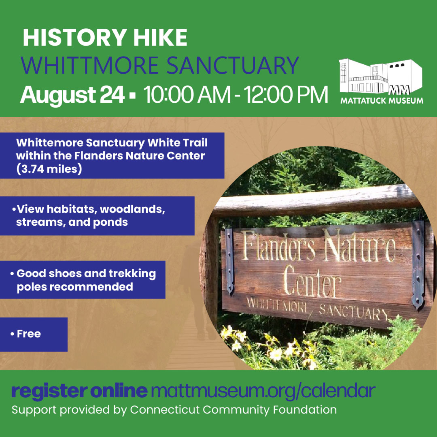 History Hike Whittemore Sanctuary 