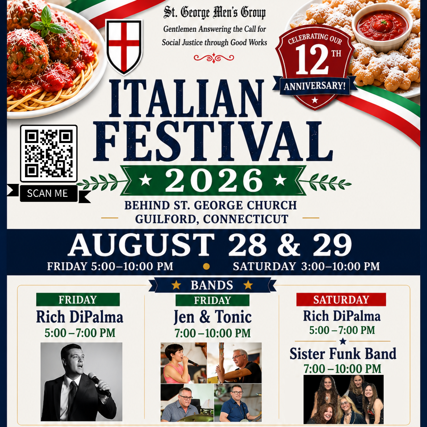 A flyer containing event details.