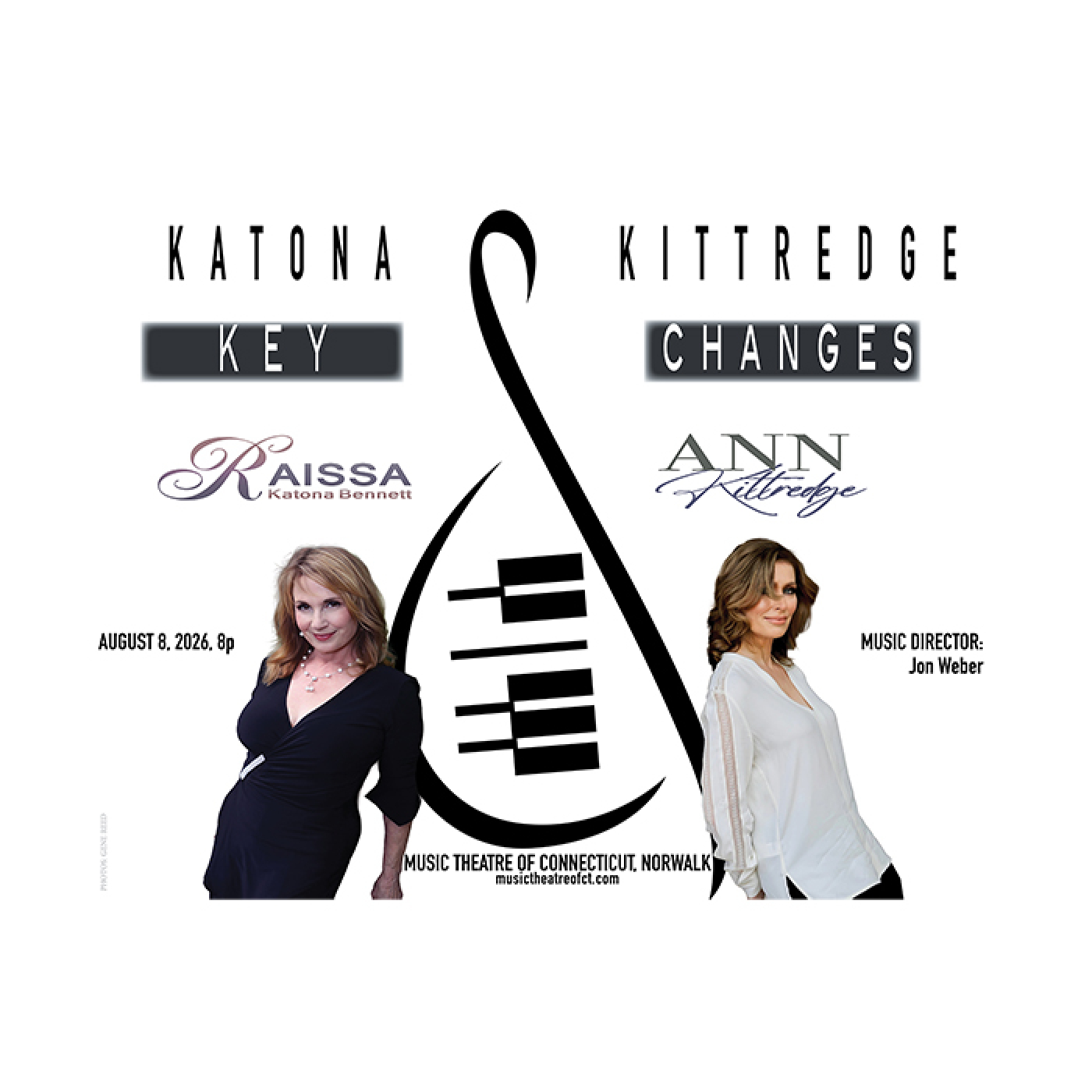 Katona & Kittredge: Key Change on August 8, 2026 at Music Theatre of CT