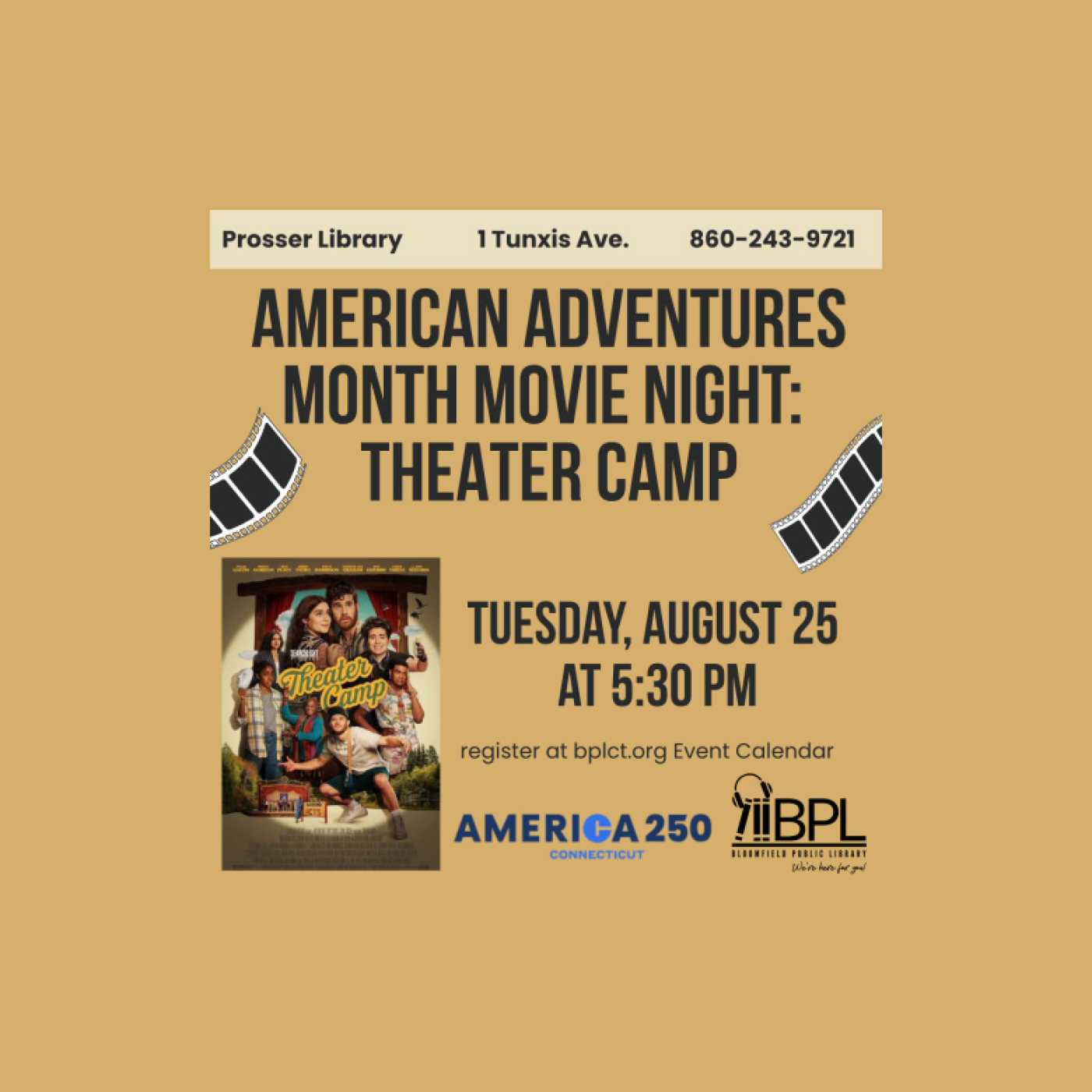 Theater Camp poster with cast