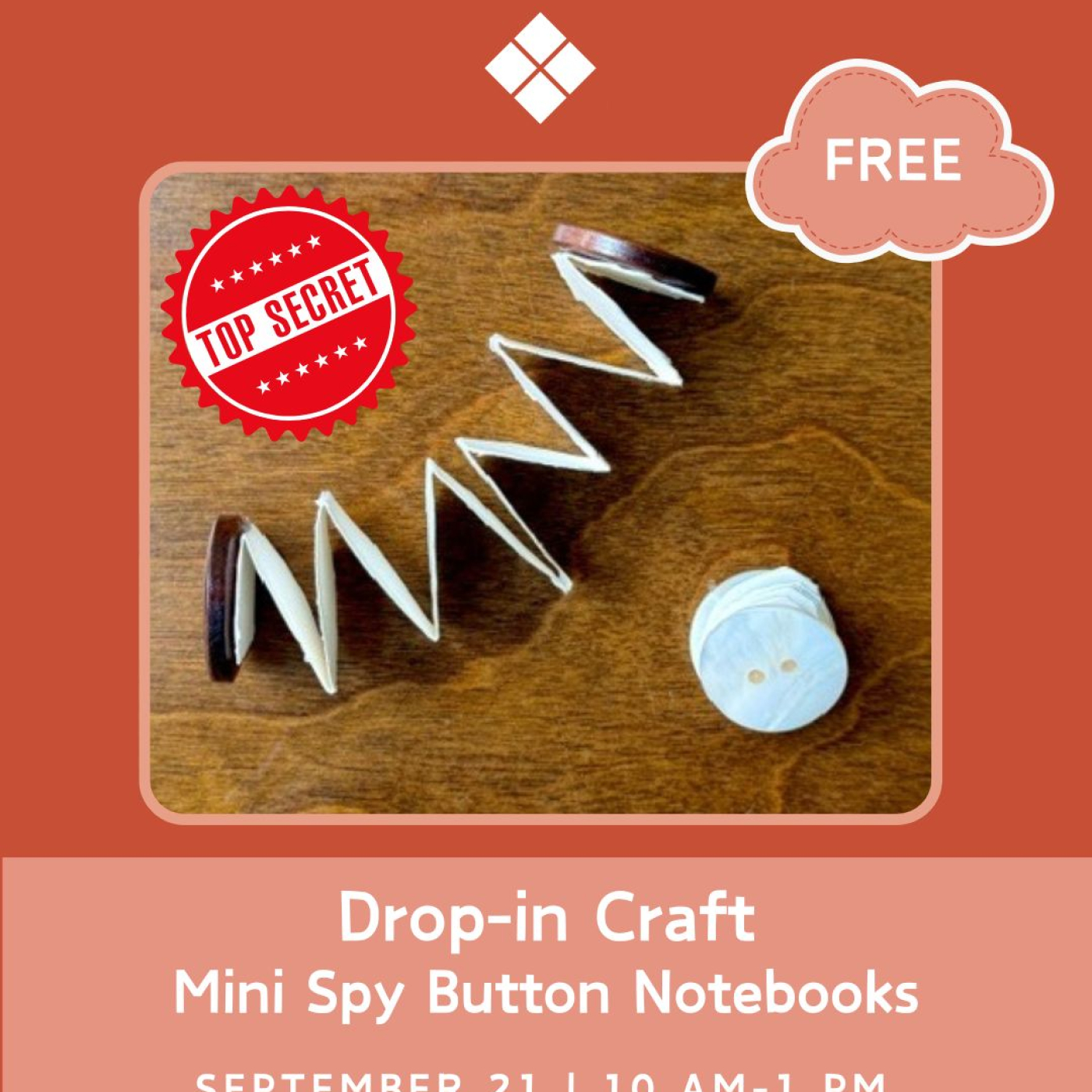 Mini Spy Button Notebooks