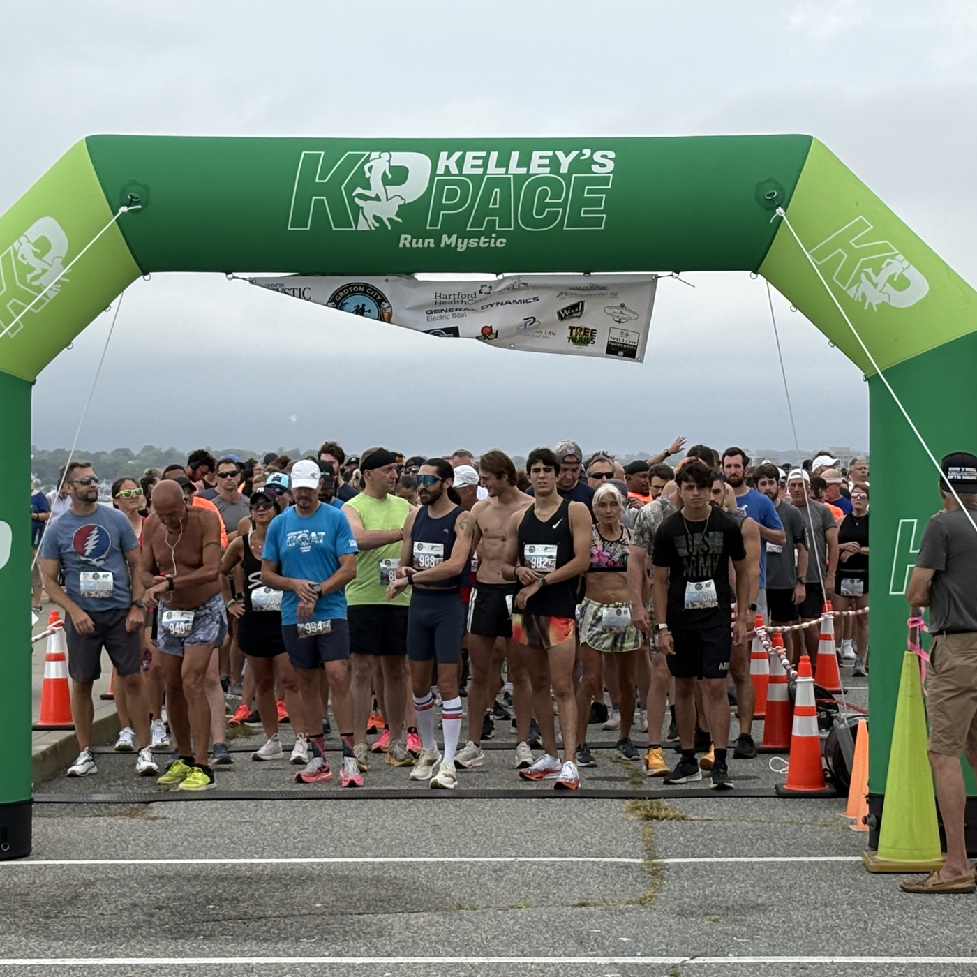 Runners ready to run the Groton City Brew Run