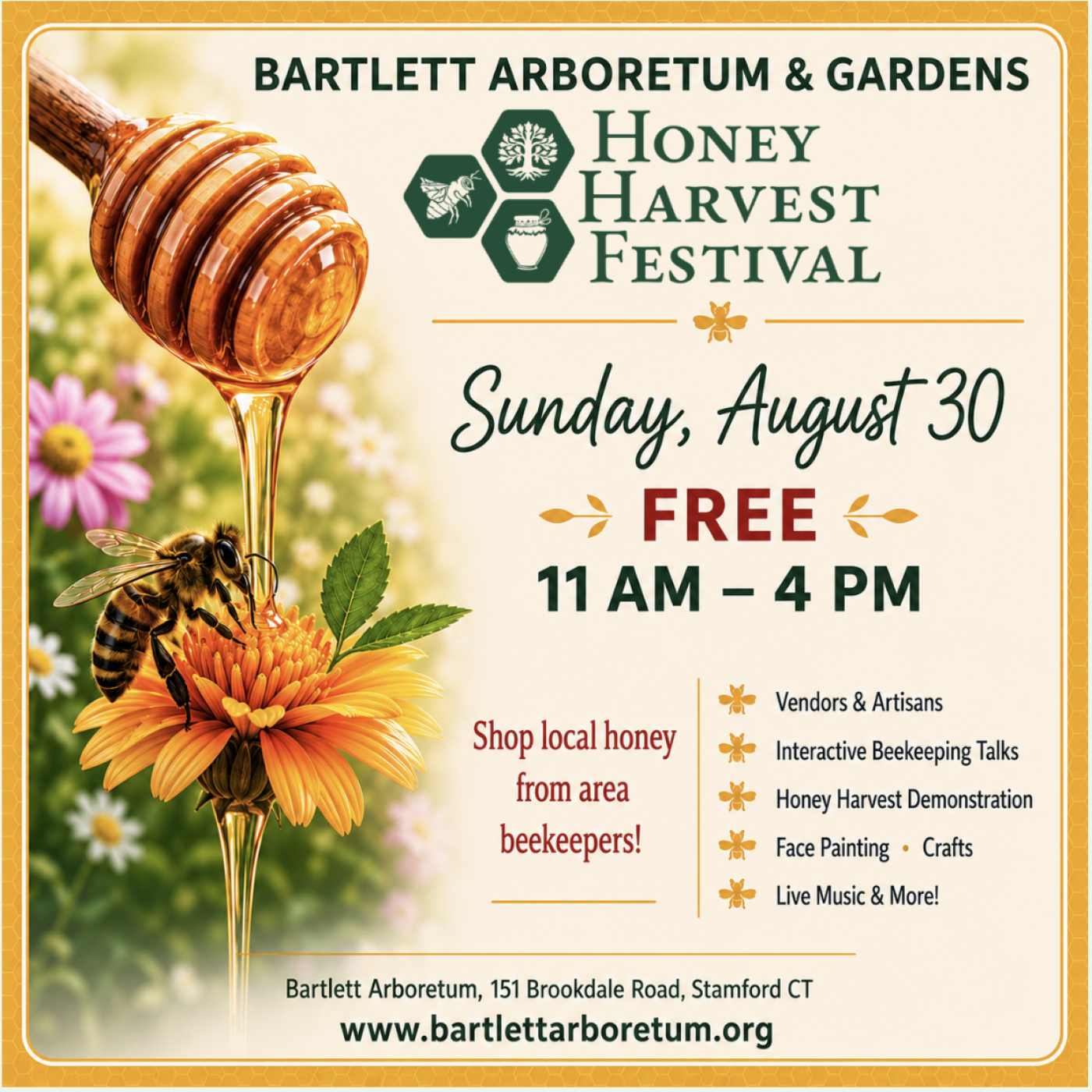 Barlett Arboretum & Gardens Honey Harvest Festival