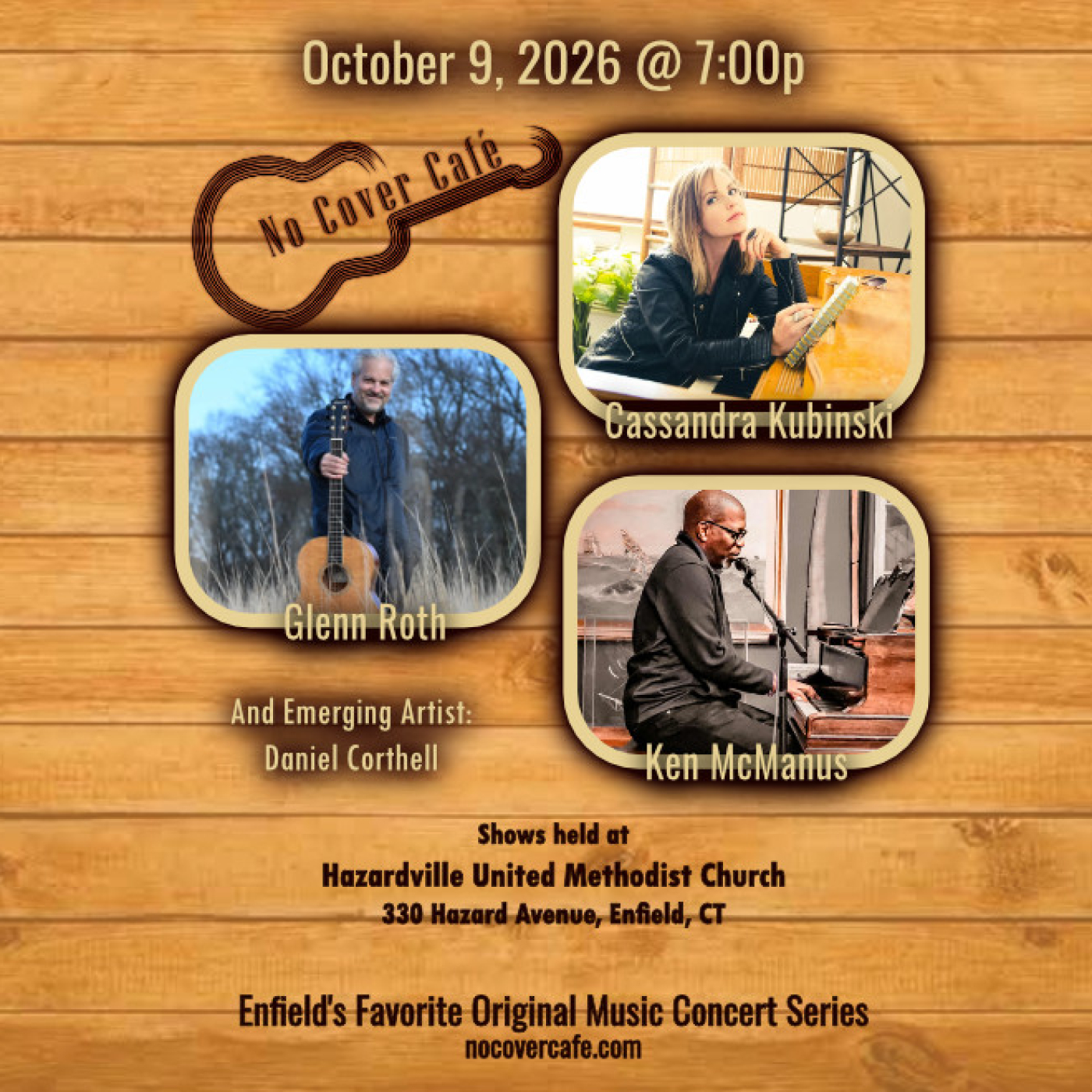 Friday, October 9, 2026, No Cover Cafe