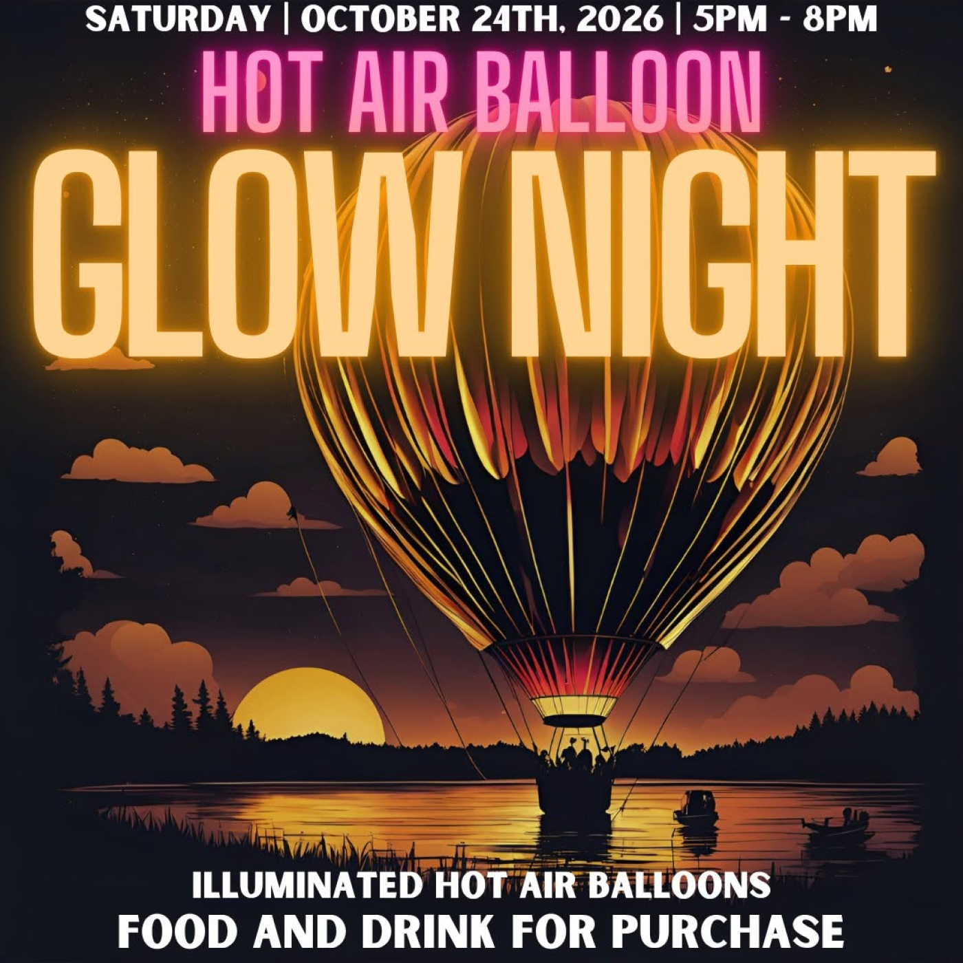Hot Air Balloon GLOW NIGHT at South Farms