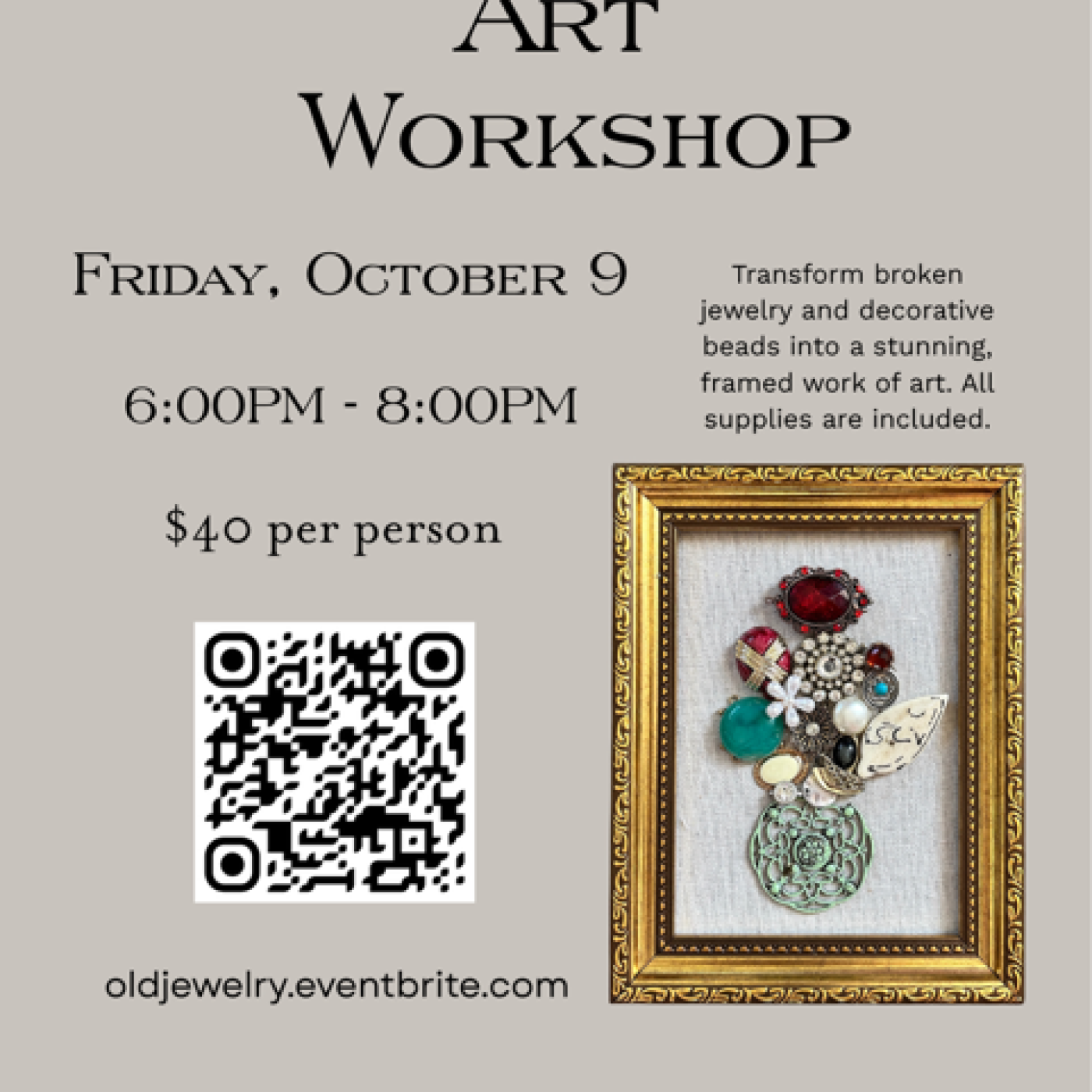 Broken Jewelry Art Workshop