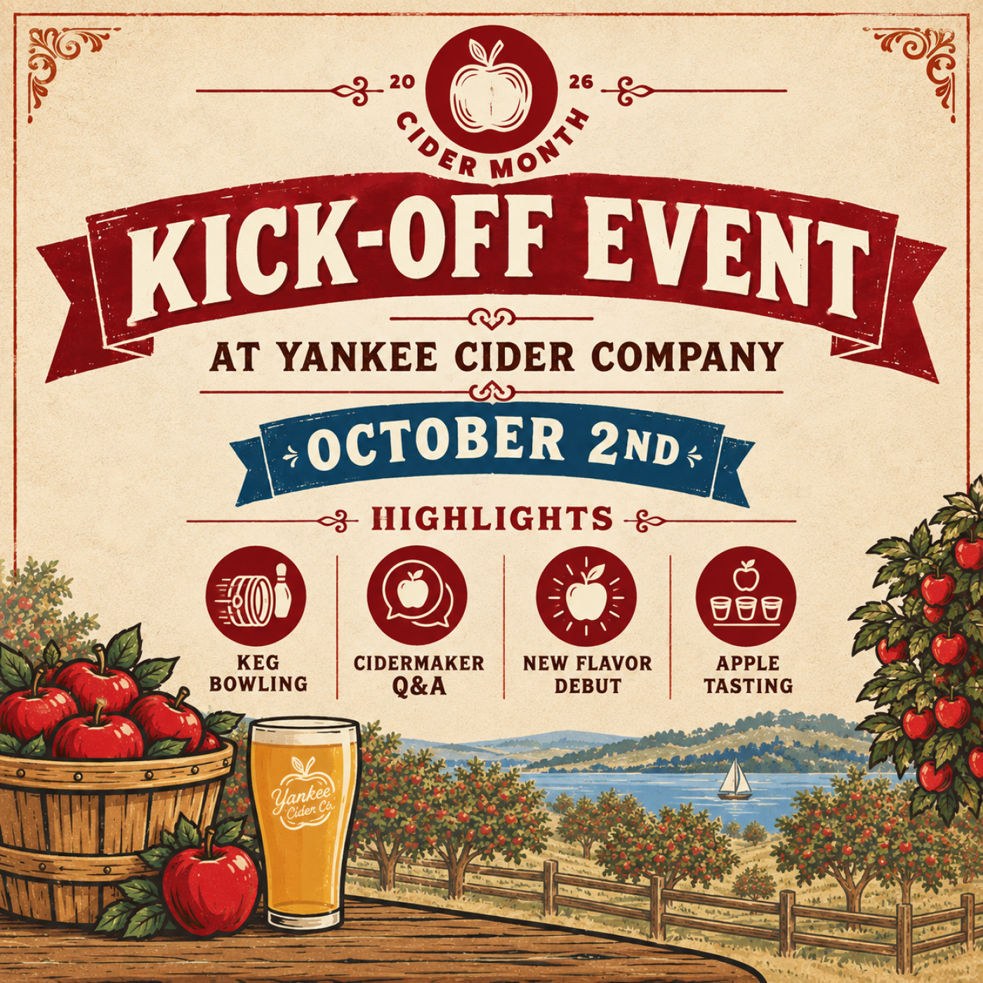 A flyer describing the details of the event