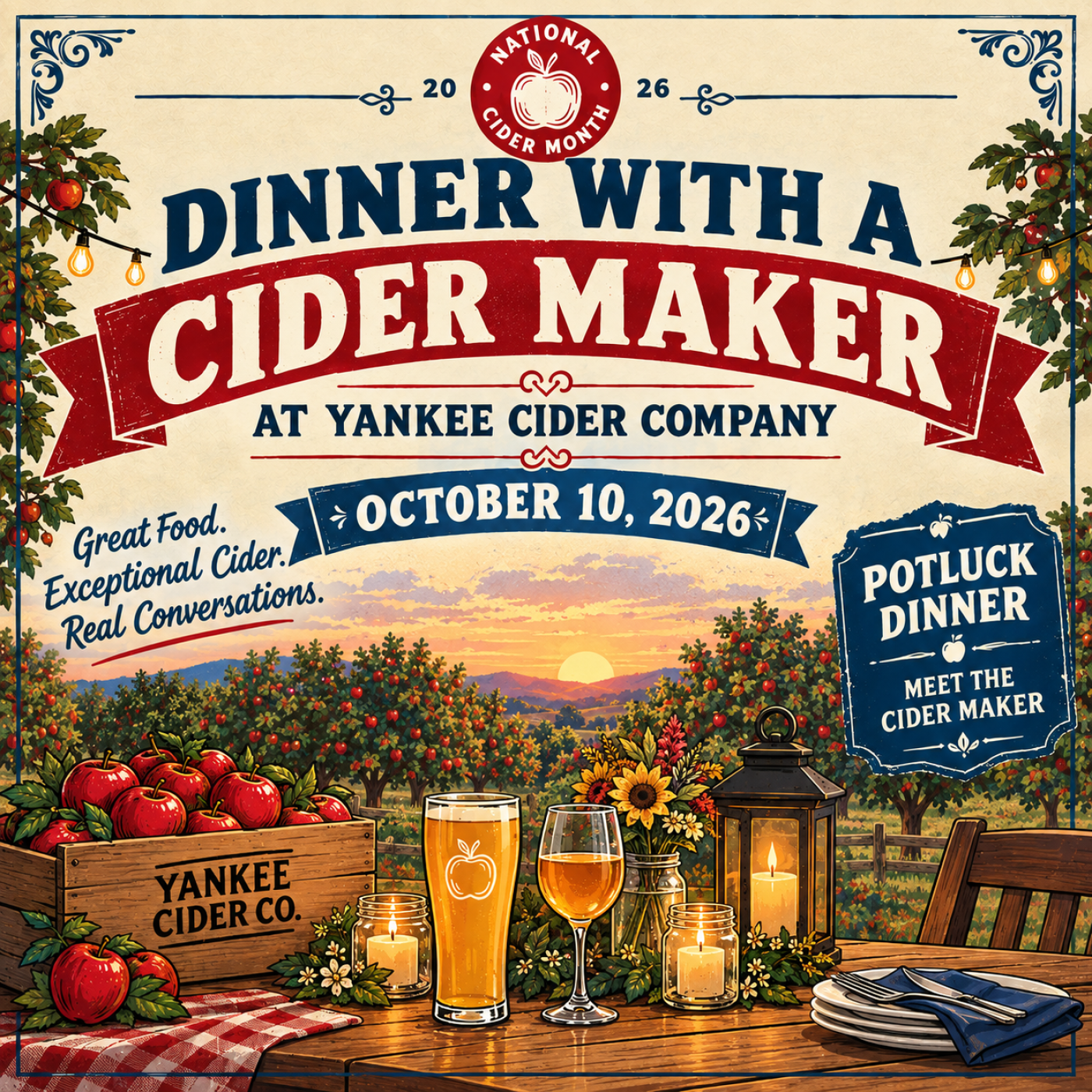 A flyer describing the details of the event