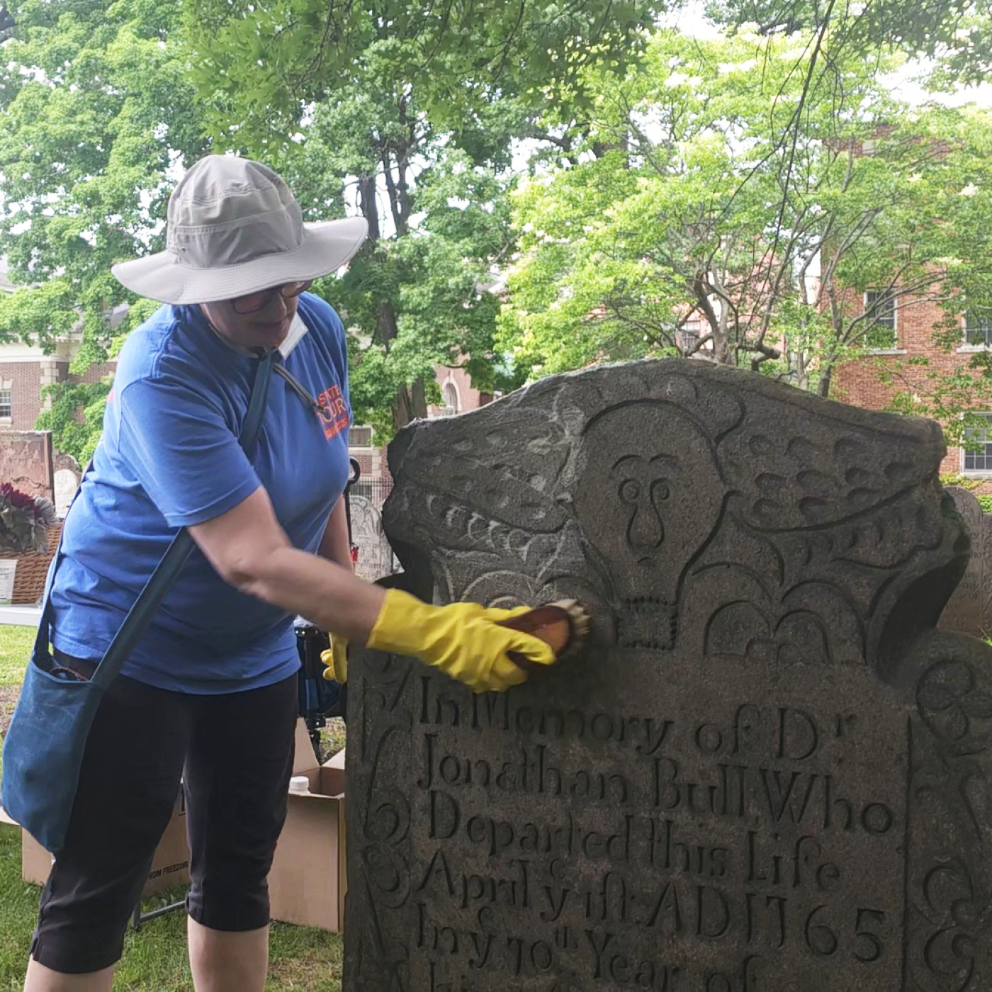 cleaning workshop, ancient burying ground, hartford, ct