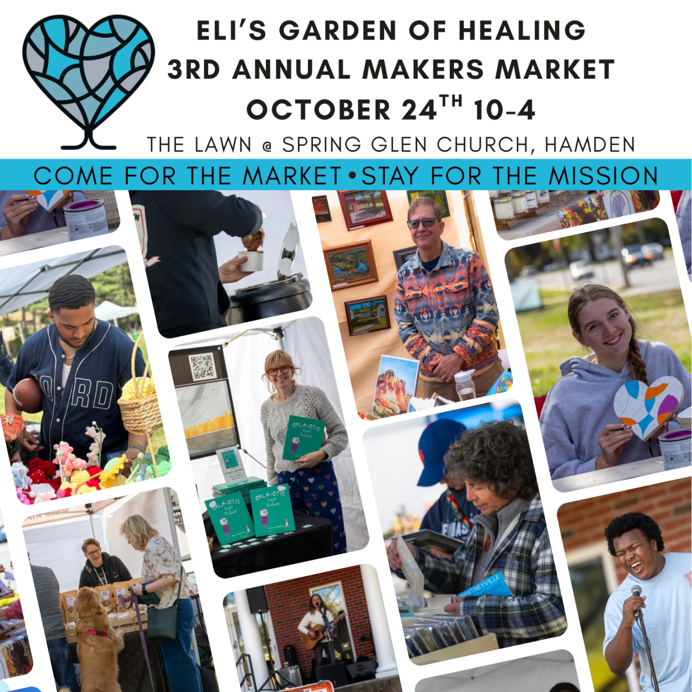 Eli's Garden of Healing Makers Market flyer