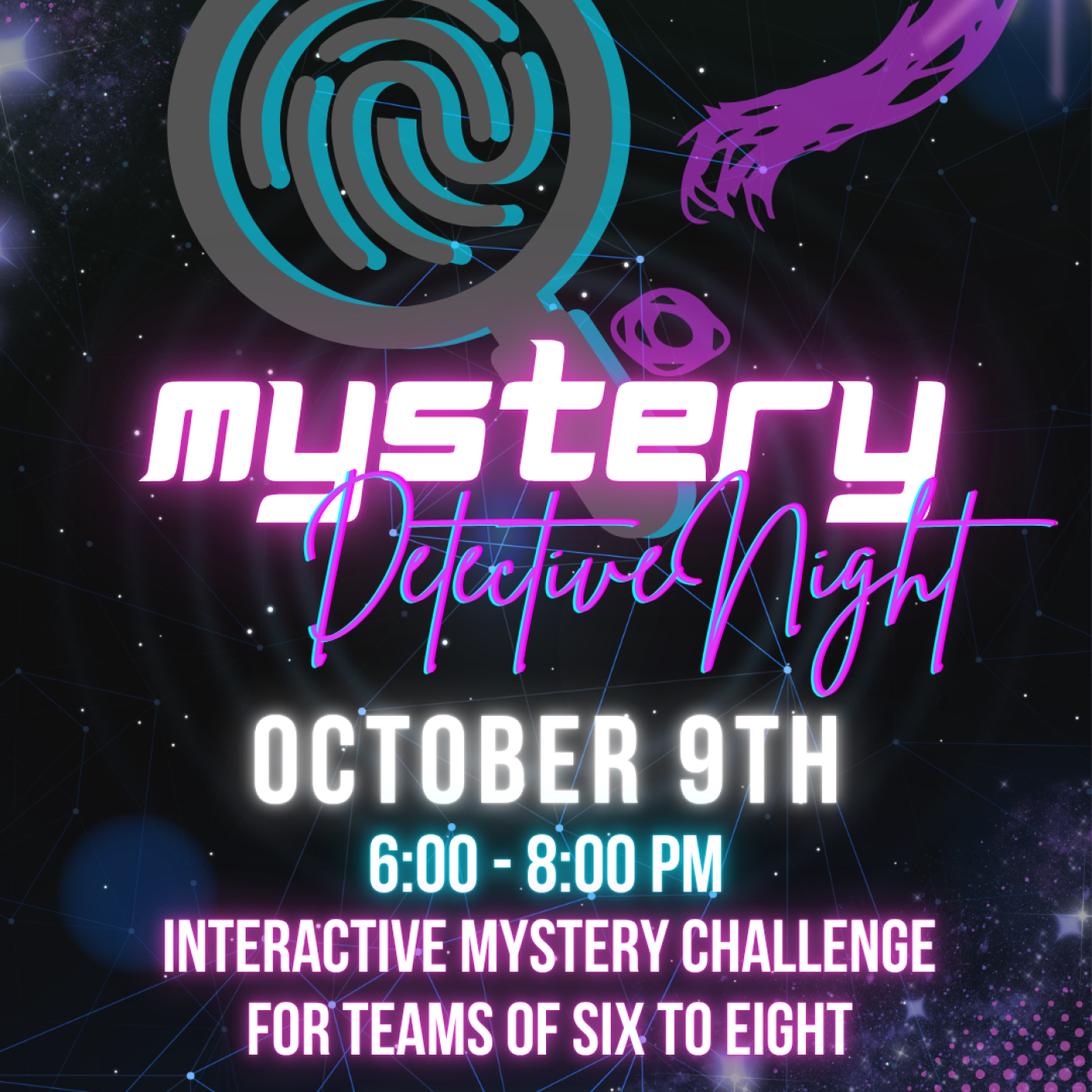 A flyer describing the details of the event