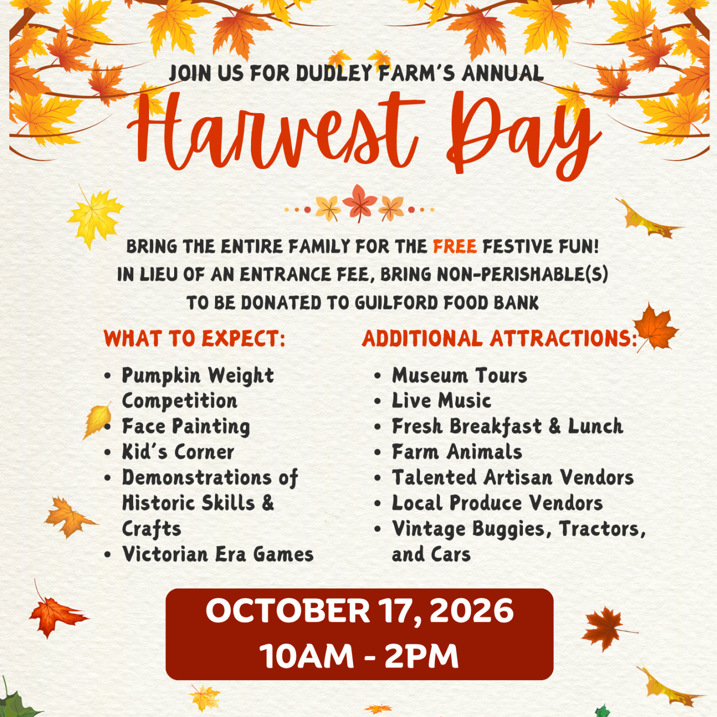Harvest Day Flyer