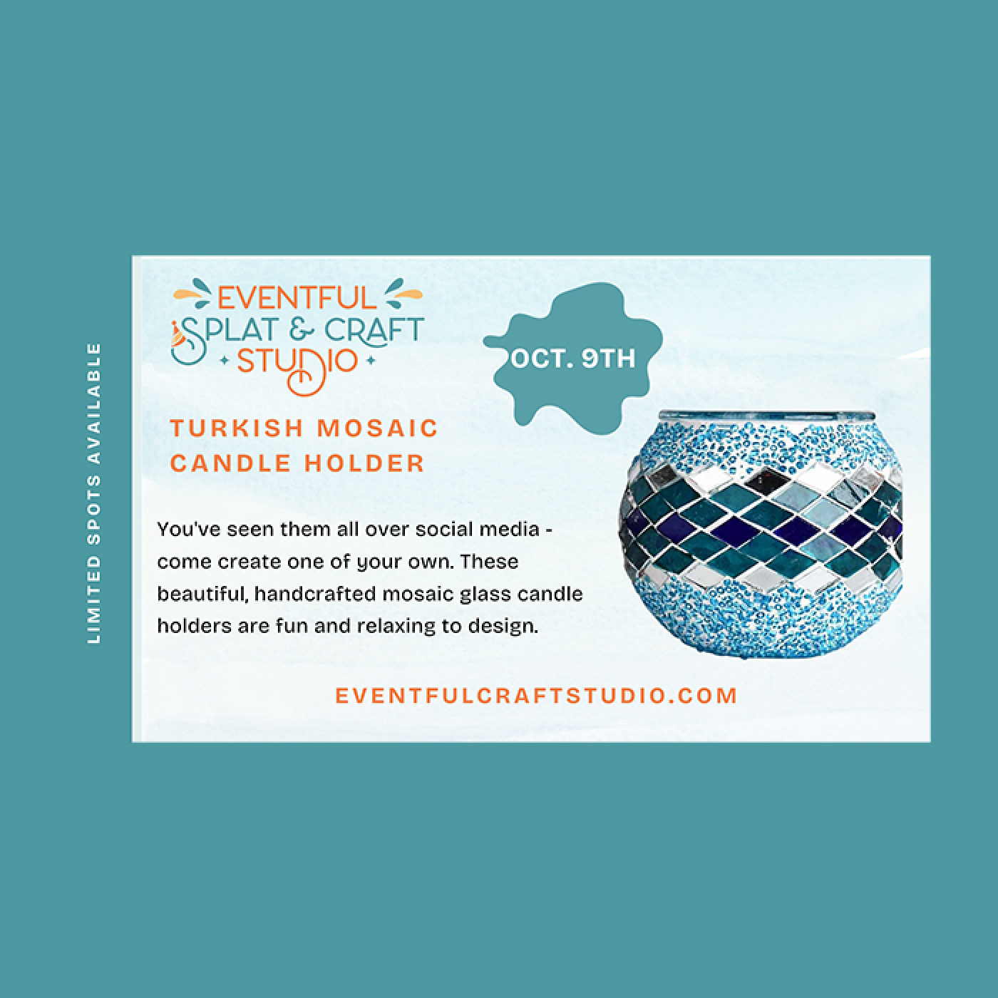 Turkish Mosaic Candle Holder 