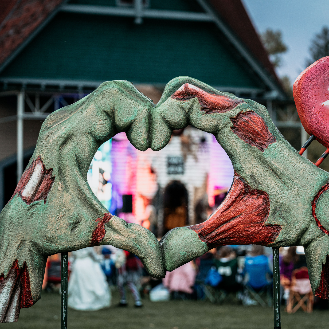 Zombie Fashion Show Heart Hands