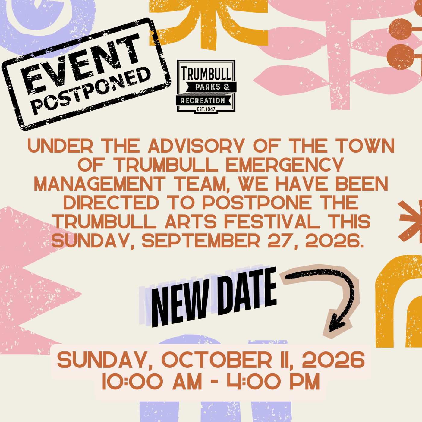 Trumbull Arts Festival NEW Date