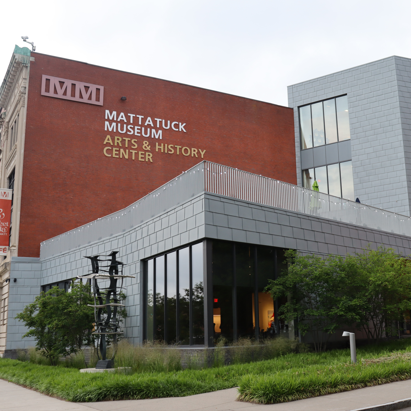 Image depicting the exterior of the Mattatuck Museum