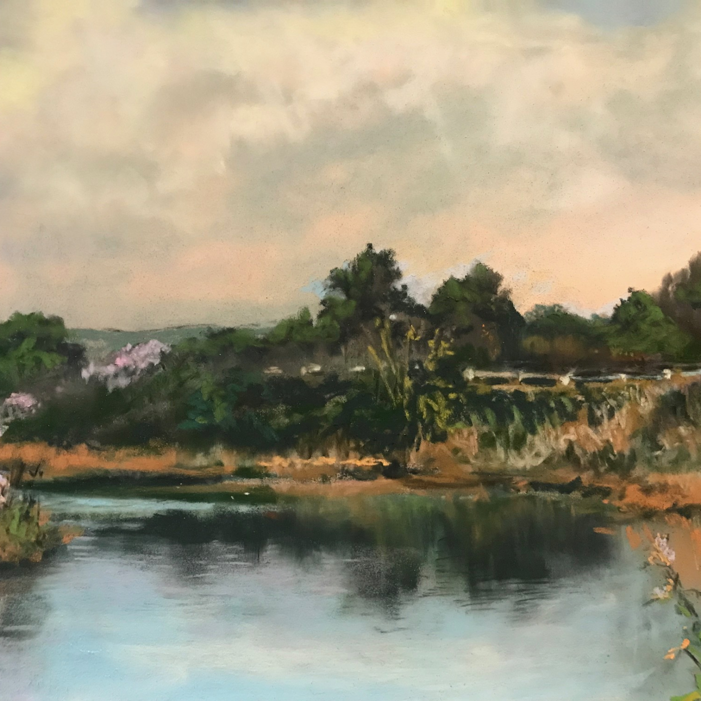 Karen Weisner, Meigs Point, Morning Walk, oil