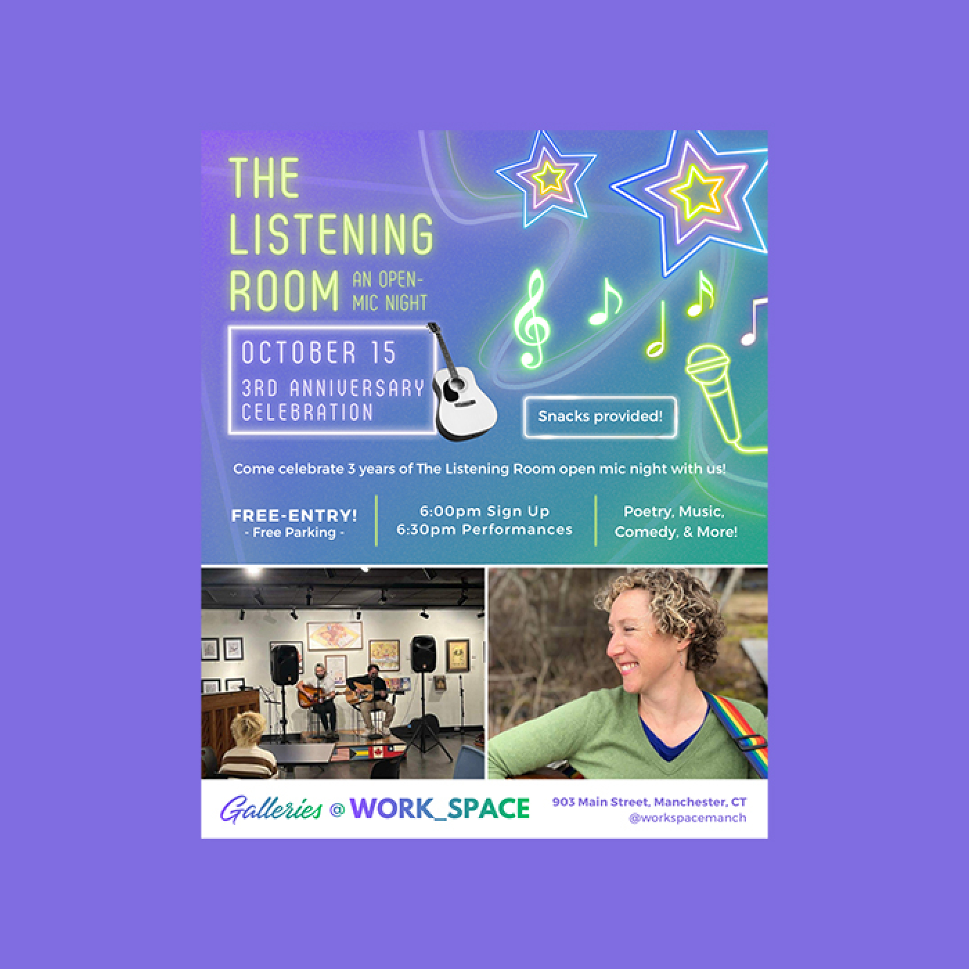 The Listening Room October 15 6:00pm