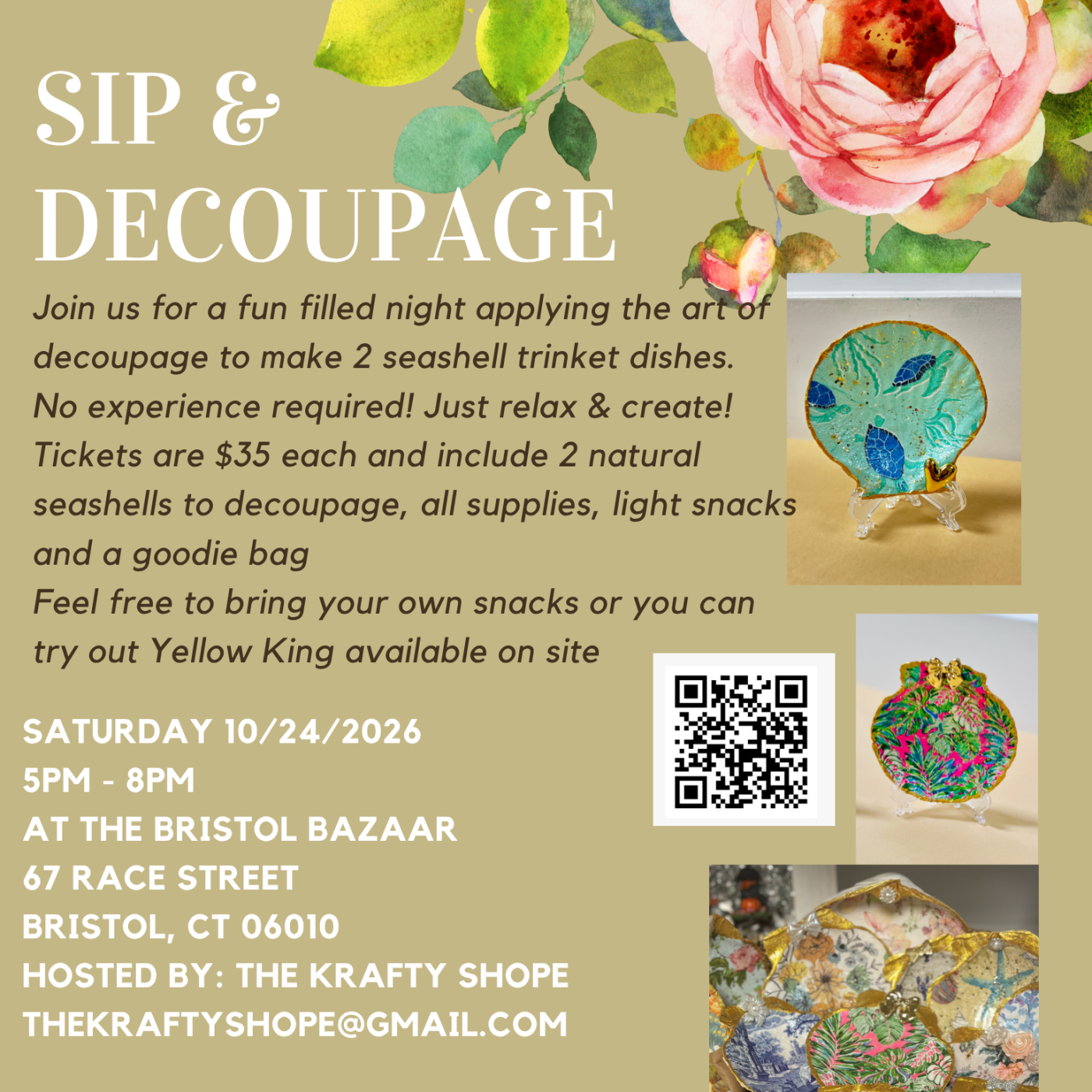 Sip & Decoupage Night