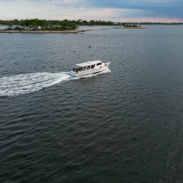 The R/V Sound Explorer cruising. 