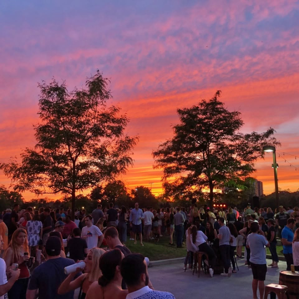 The Beer Garden at Shippan Landing