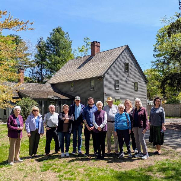 EHS Volunteer group in front of the Bull House