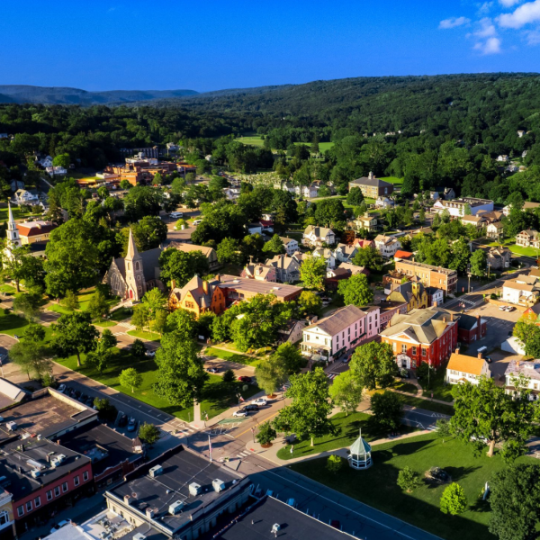 A bird's-eye view.
