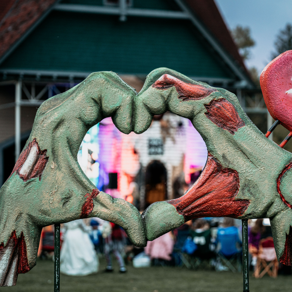 Zombie Fashion Show Heart Hands