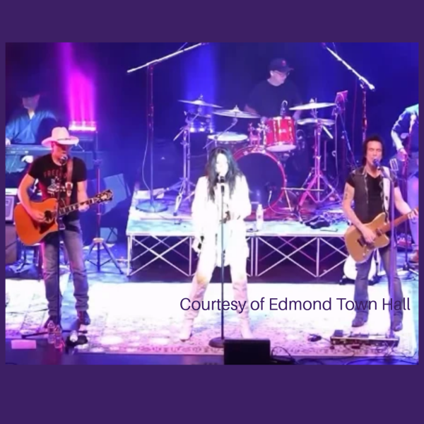Musicians performing on stage.