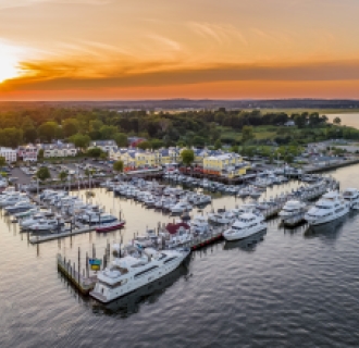 Imagen de dron de Saybrook Point Resort and Marina