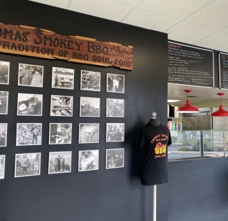 The interior of Thomas' Smokey Pit Stop in Manchester, CT