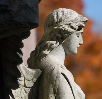 Angel Monument, Cedar Hill Cemetery, Hartford 