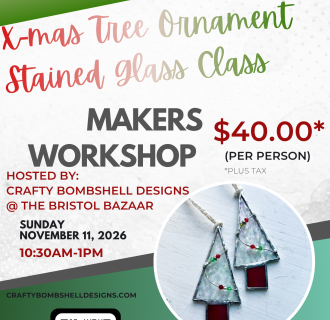 Stained Glass Snowflake (Advanced) Ornament Makers Workshop